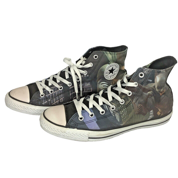 Converse Batman THE DARK KNIGHT RISES, Mens 11, Womens 13 - Chuck Taylor - NICE - Picture 2 of 12